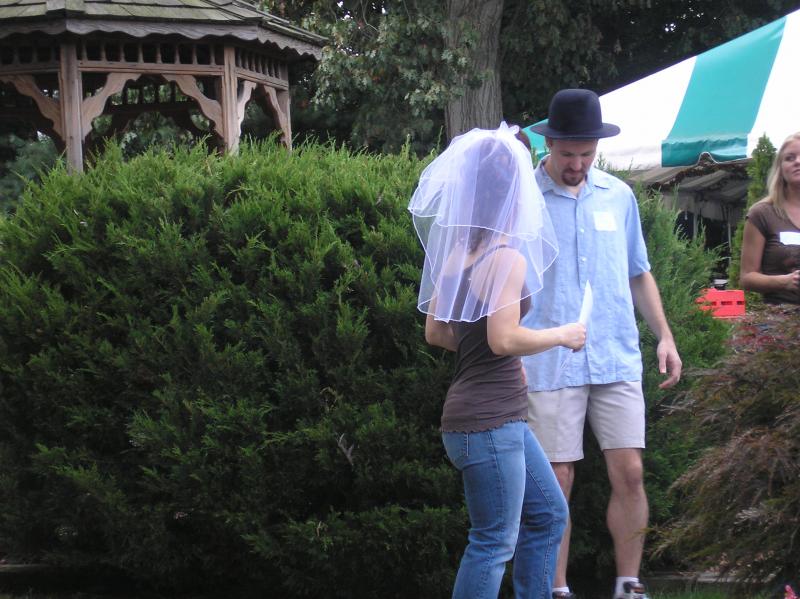 Bride & Groom with Hats