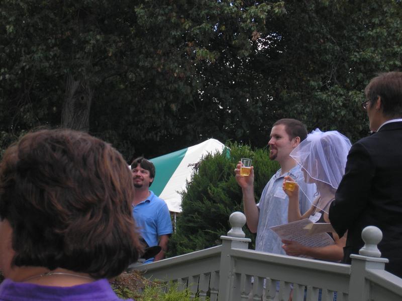 A toast to Heather & Eric!