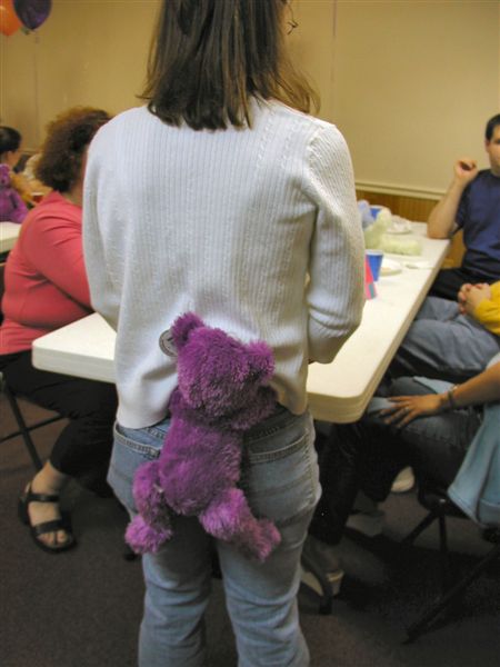 Heather's 'bearassed about all the attention.