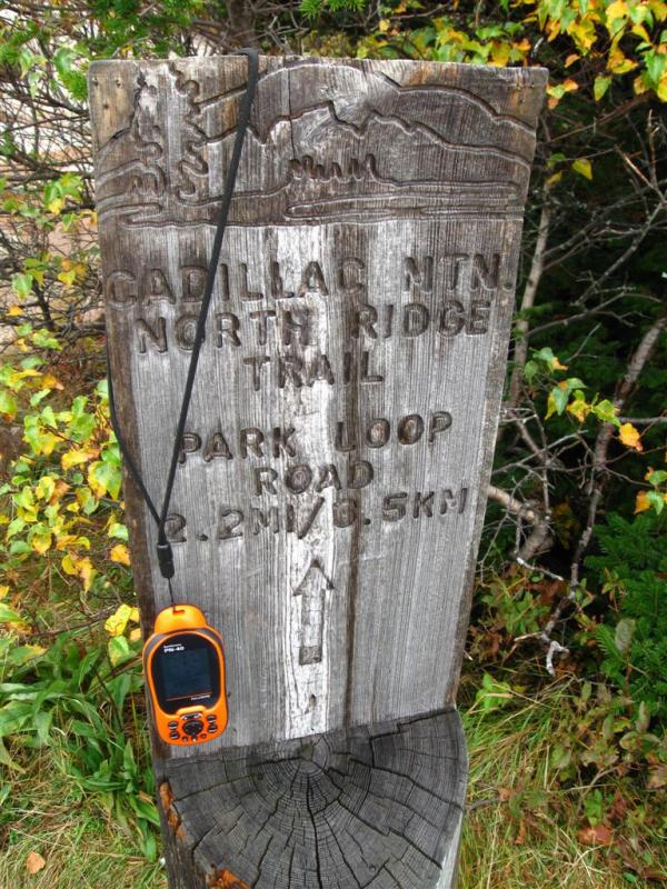 Caddy Mt. Trail Sign