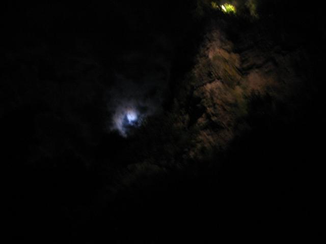 Natural Bridge at night