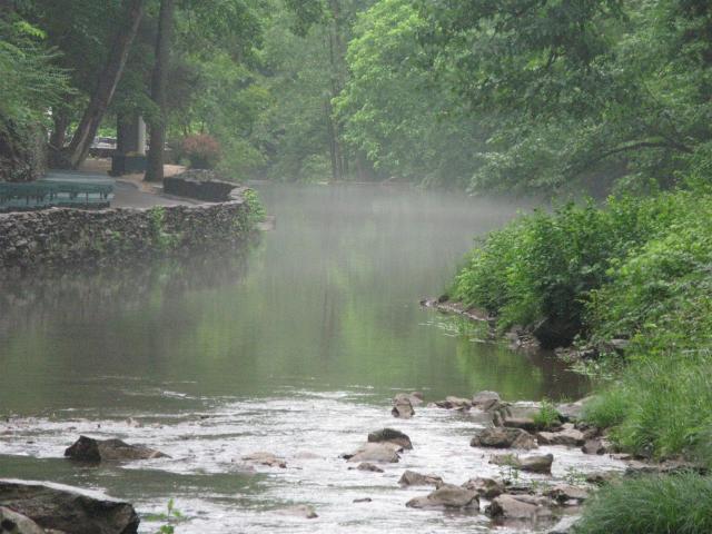 Mist above the Cedar Creek