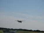 Coming in for a landing while we wait for the wind to die down