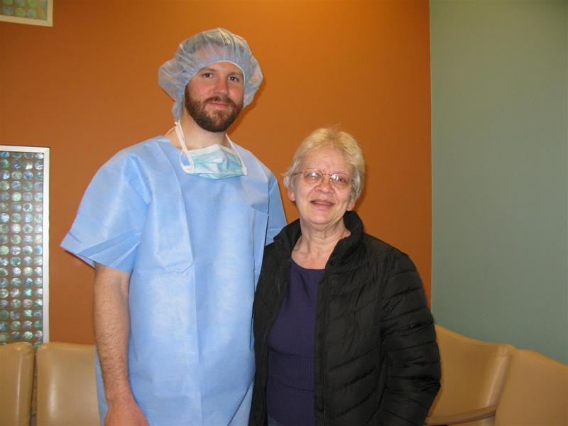 Eric-scrub and S-Mom