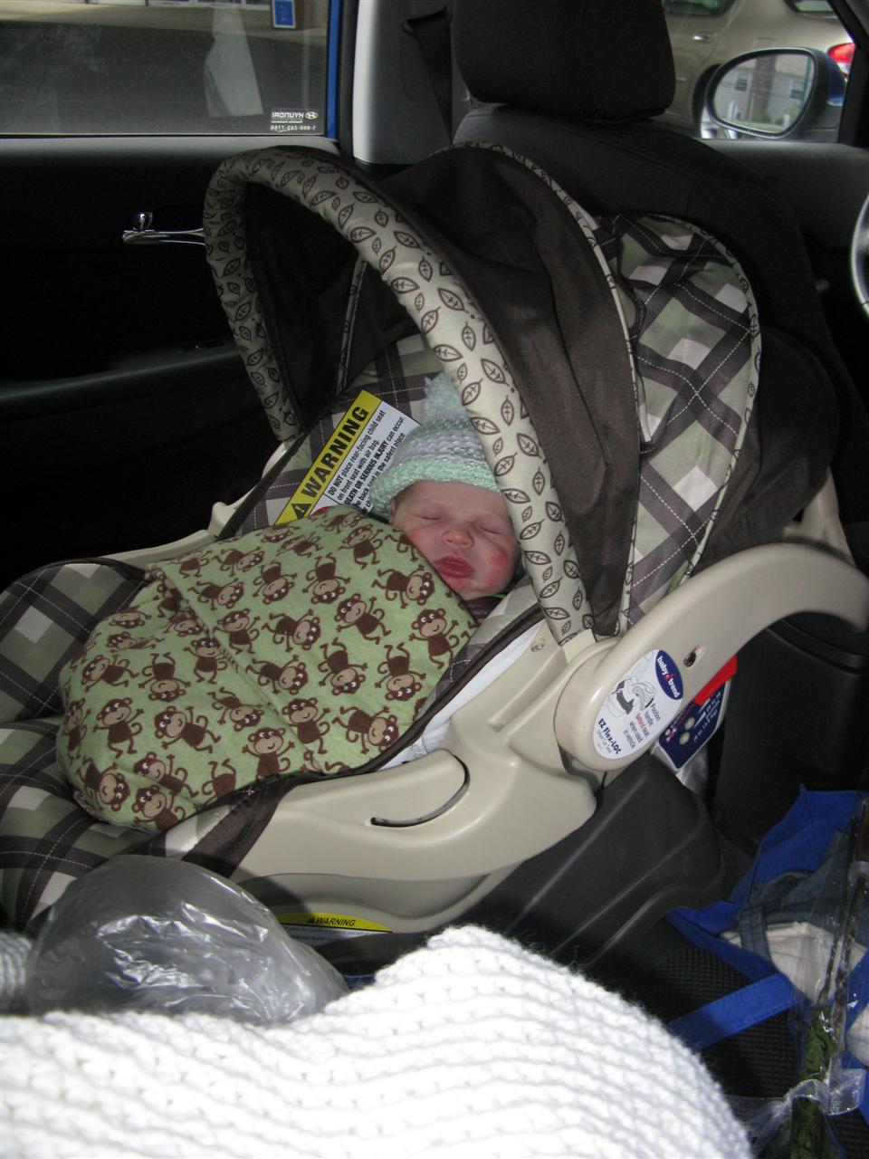 Loaded into the car and ready to go home!